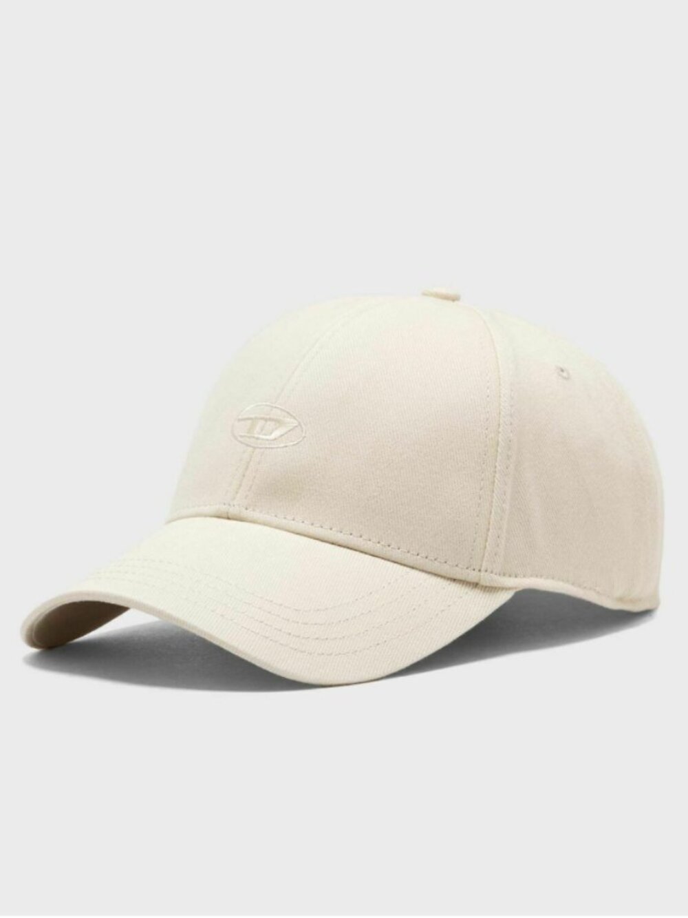 Diesel C-Run-Wash Logo-embroidered Baseball Cap (Cream, size 1 - 7IN / 56 CM)